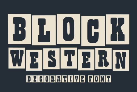 Block Western: A Bold Typeface for Authentic Visual Storytelling