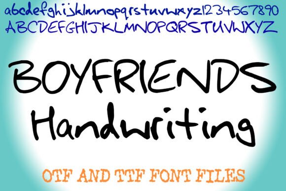 Boyfriends Handwriting: The Authentic Font Your Designs Need