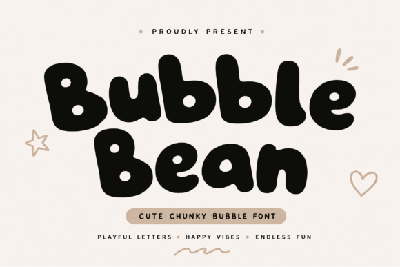 Bubble Bean: A Playful Typeface for Modern Creators