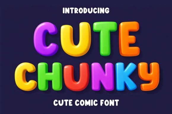 Cute Chunky: The Comic Font That Makes Designs Pop