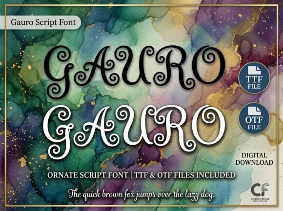 Gauro: The Typeface That Commands Royal Attention