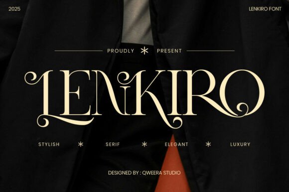 Lenkiro: Crafting Sophistication with an Elegant Serif Typeface