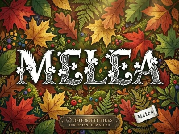 Melea: A Decorative Display Font for Bold, Artistic Projects