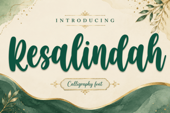 Resalindah: Crafting Elegance with Modern Script Typography