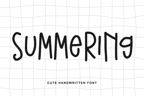 Summering: A Handwritten Font That Feels Like a Warm Day